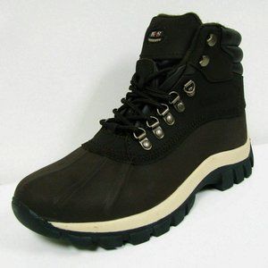 Men's Winter Genuine Leather Waterproof Snow Boots
